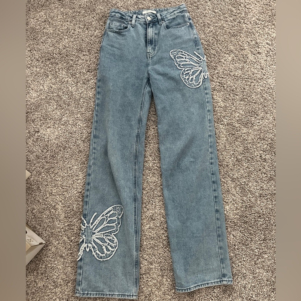 PacSun 90’s Boyfriend Butterfly Jeans Size 25